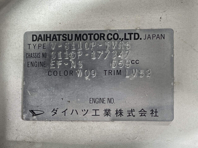 1998 DAIHATSU HIJET TRUCK