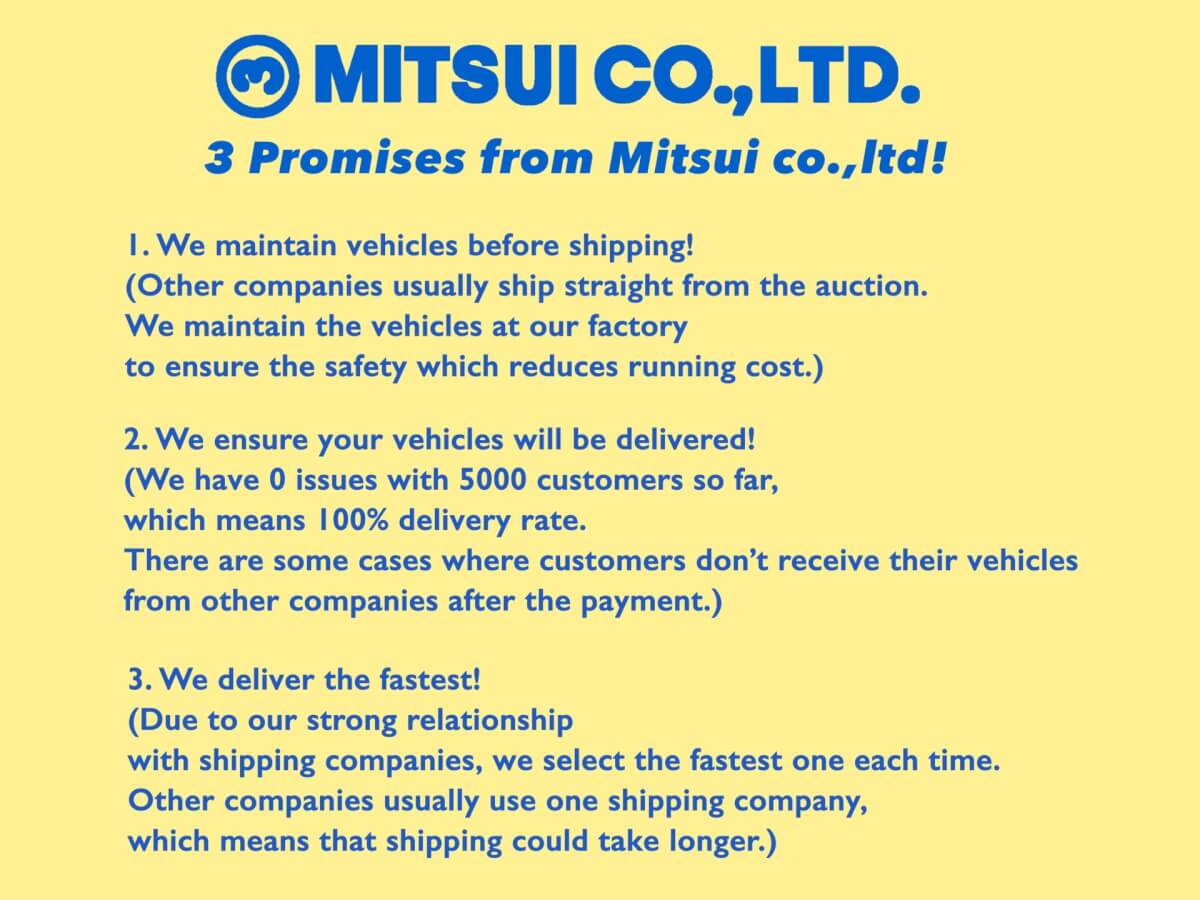 Mitsui co.,ltd. exporting Japanese used cars from Japan.