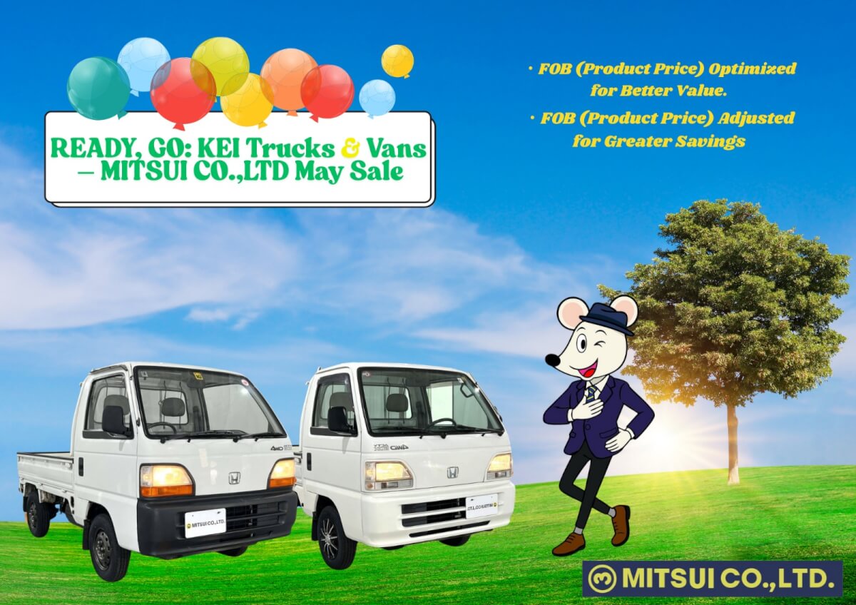 Mitsui co.,ltd. exporting Japanese used cars from Japan.