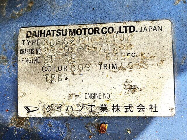 2000 DAIHATSU HIJET TRUCK