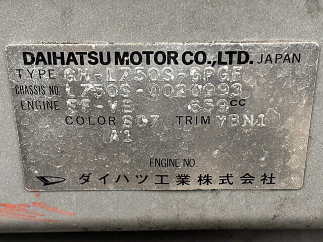 2000 DAIHATSU NAKED