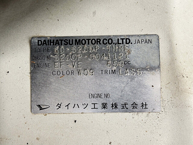 2000 DAIHATSU HIJET TRUCK