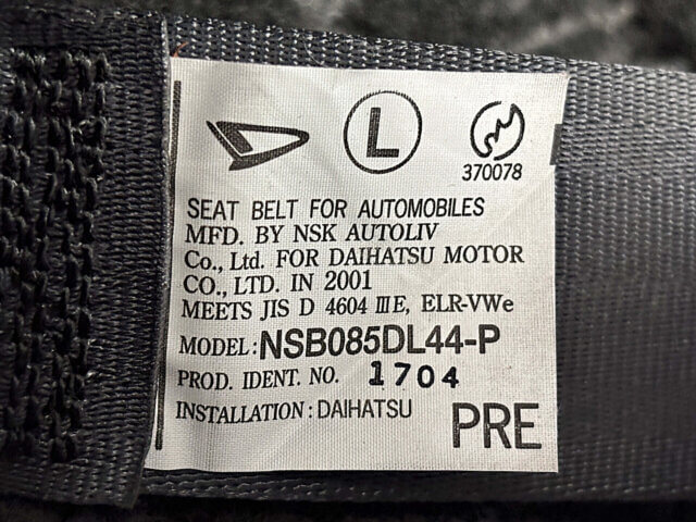 2001 DAIHATSU MIRA GINO